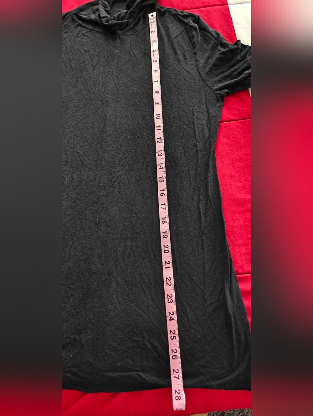 Caslon Black Long-Sleeve Turtleneck, Size L